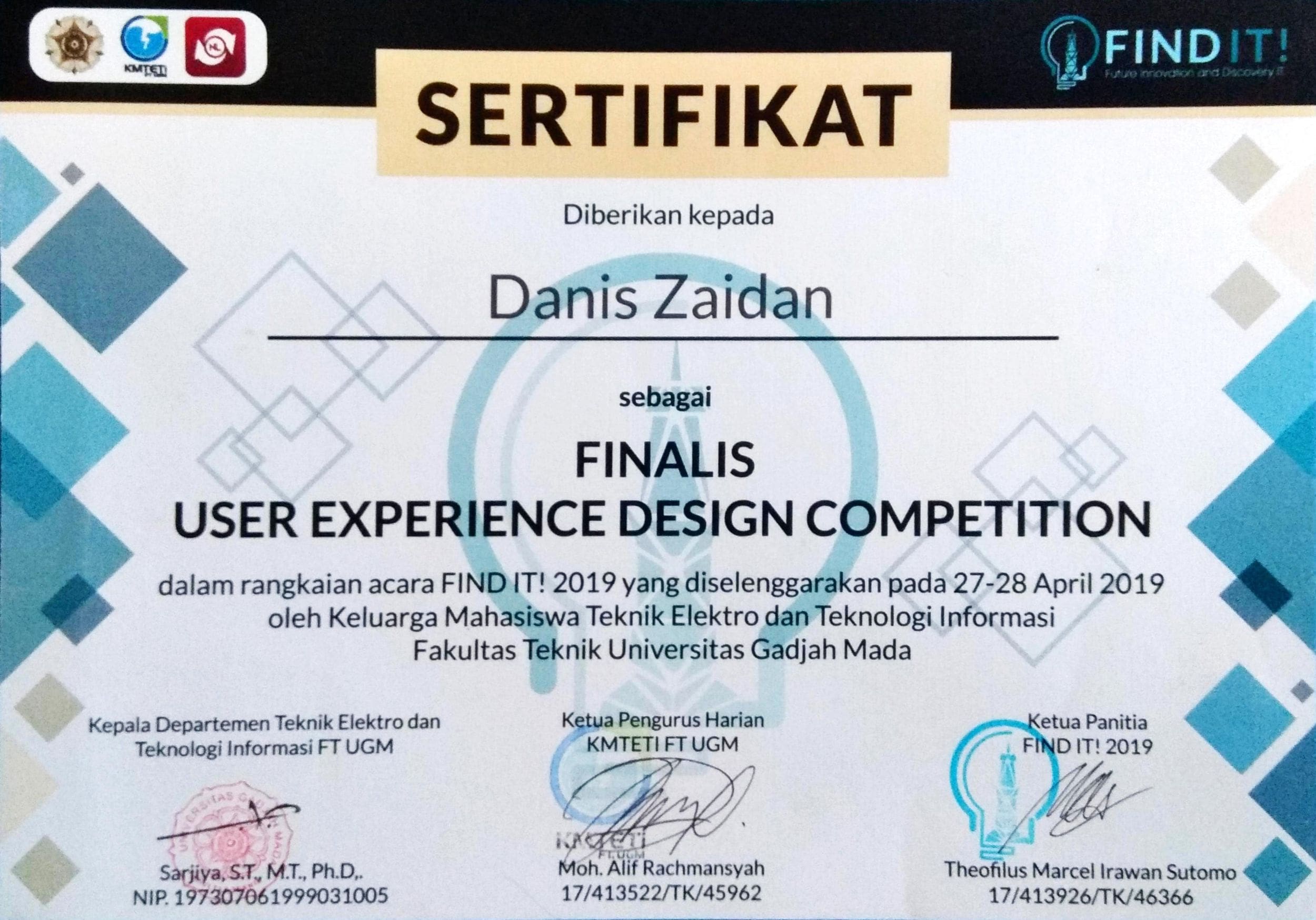 Finalist · UX Design certificate
