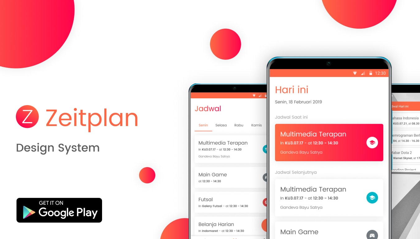 Zeitplan interface preview