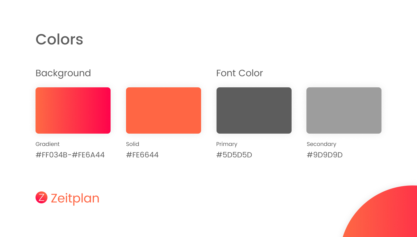 zeitplan color